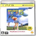 Sony PS 3・4 /PS3/PS3 みんなのGOLF 5 The Best ( 箱付・説付 )