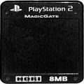Sony PS2 プレステ2/本体・周辺機器/PS2 専用メモリーカード 8MB ルミナスブラック  ( カードのみ )