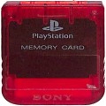一般本体・周辺機器/周辺機器/PS1 メモリーカード クリムゾン・レッド ( カードのみ )