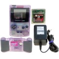 一般本体・周辺機器/本体/GBC ゲームボーイ カラー クリアパープル + パワーバッテリー 傷有 ( 本体のみ )