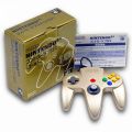 一般本体・周辺機器/コントローラー/N64 ニンテンドー64 コントローラーBros ゴールド ( 箱付・説付 )