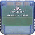 一般本体・周辺機器/周辺機器/PS1 専用メモリーカード アイランドブルー ( カードのみ )