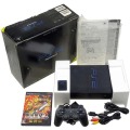 一般本体・周辺機器/本体/PS2 プレイステーション2本体 ミッドナイト・ブラック SCPH-50000 傷有 ( 箱付・説付・付属品付 )
