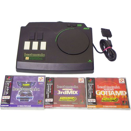 PS1 ビートマニア コントローラーとソフト3枚セット beatmania ( 箱付 