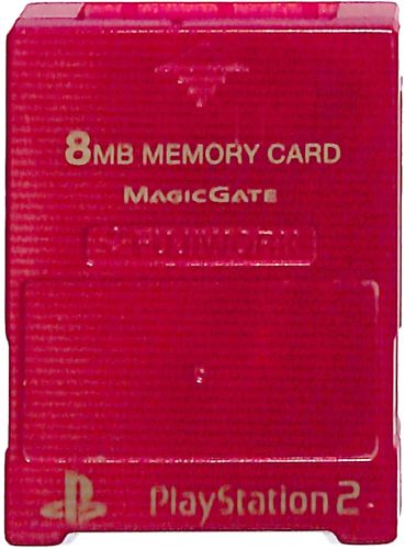 PS2 メモリーキング2 レッド FUJIWORK ( カードのみ )