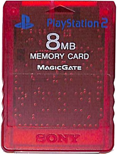 PS2 専用メモリーカード  クリムゾンレッド ( カードのみ ) []