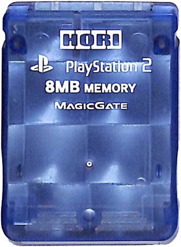 PS2 キラキラメモリーカード 8MB ブルー ( カードのみ )