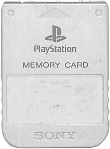 PS1 メモリーカード ライト・グレー ( カードのみ )
