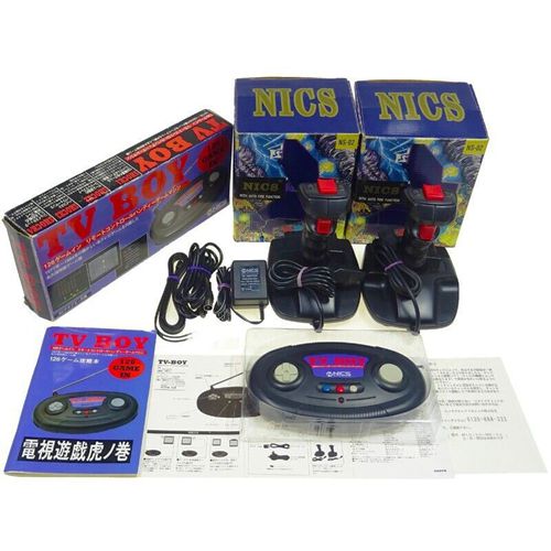 NICS TV BOY 126ゲームイン リモートコントロール ATARI2600 互換ハンディゲーム ジョイスティックセット ( 箱付・説付・付属品付 ) []