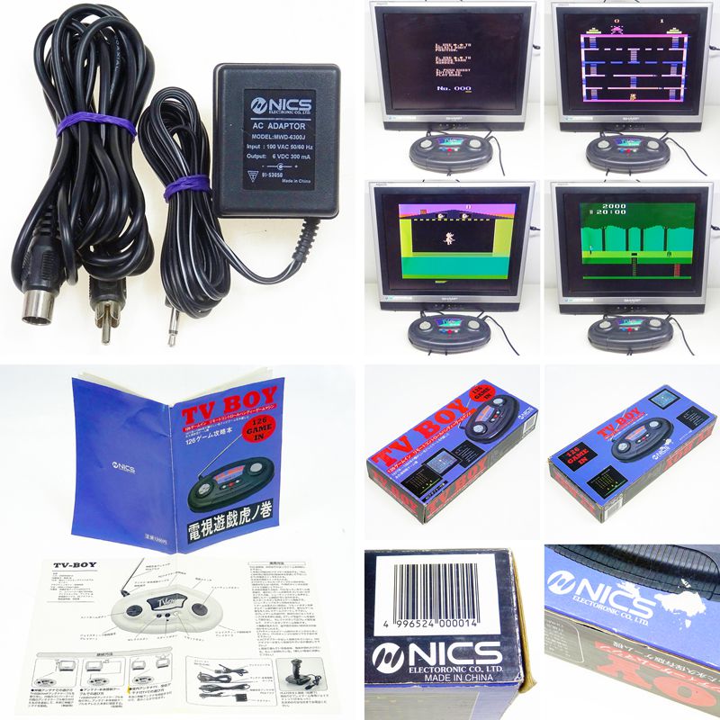 NICS TV BOY 126ゲームイン リモートコントロール ATARI2600 互換ハンディゲーム ( 箱付・説付・付属品付 )[]