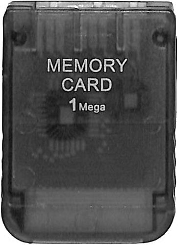PS1 専用メモリーカード 1Mega スモークブラック ( カードのみ )[]
