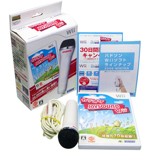 Wii カラオケJOYSOUND Wii ( 外箱付・箱付・説付・マイク付 ) []