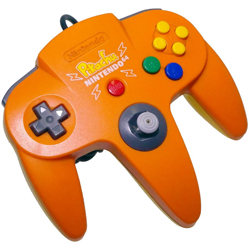 N64 ピカチュウn64コントローラ オレンジ コントローラーのみ