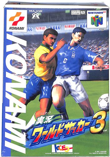 N64 実況ワールドサッカー3 ( 箱付・説付 ) []