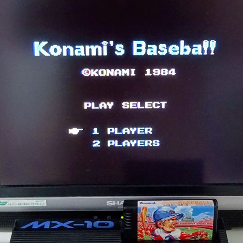 MSX 1 コナミのベースボール Konami BASEBALL ( カセットのみ )[]