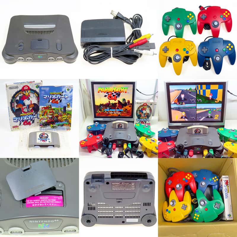 N64 �j NINTENDO64 �{�� + �R���g���[���[4�� ( �{�� + �t���i�Z�b�g )[]